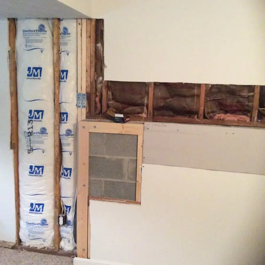 Wall insulation replacement during Contents Cleaning & Restoration in Belpre